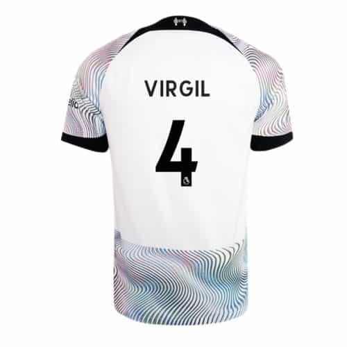 2022-2023 Liverpool Virgil #4 Away Soccer Jersey