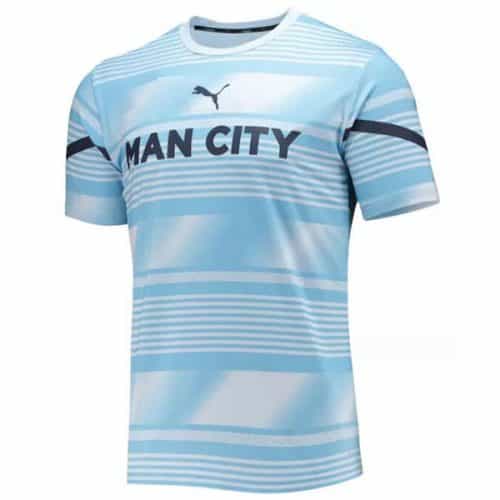 2022-2023 Manchester City Blue Training Soccer Jersey