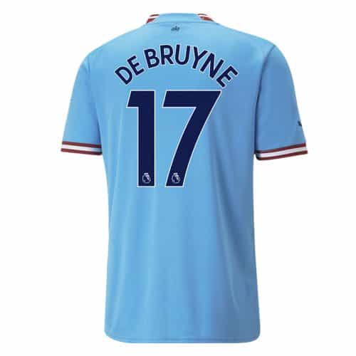2022-2023 Manchester City De Bruyne #17 Home Soccer Jersey