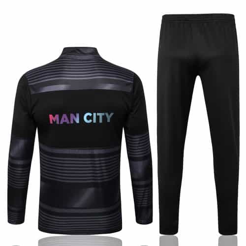 2022-2023 Manchester City Jacket + Pants Training Suit Black
