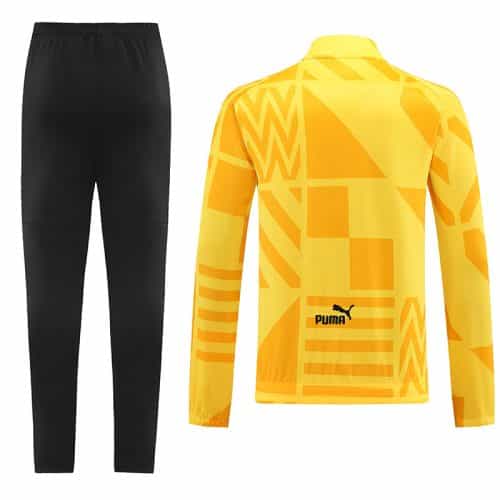 2022-2023 Manchester City Jacket + Pants Training Suit Yellow