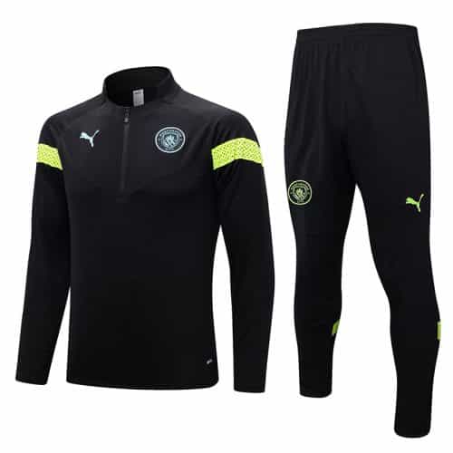 2022-2023 Manchester City Training Suit Black