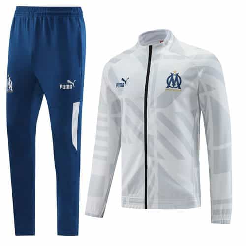 2022-2023 Marseille Jacket + Pants Training Suit Gray
