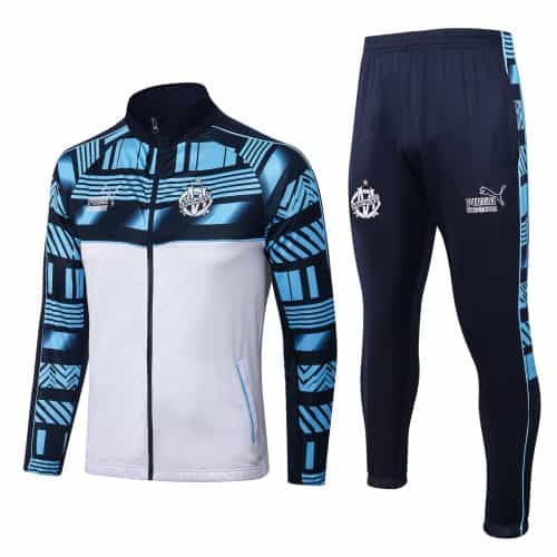 2022-2023 Marseille Jacket + Pants Training Suit White