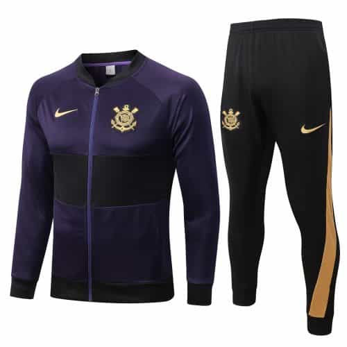 2022-2023 Sc Corinthians Jacket + Pants Training Suit Purple
