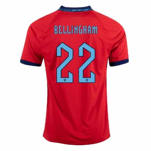 2022 England Bellingham #22 Away Soccer Jersey