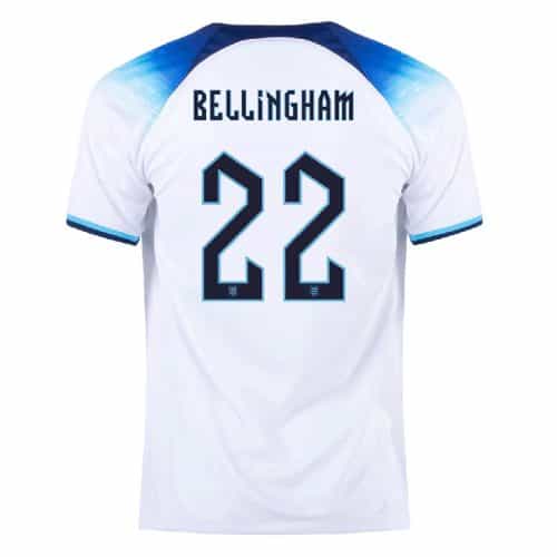 2022 England Bellingham #22 Home Soccer Jersey