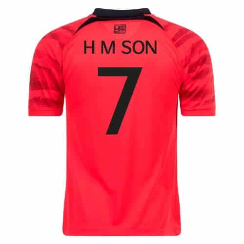 2022 South Korea H M Son #7 Home Soccer Jersey
