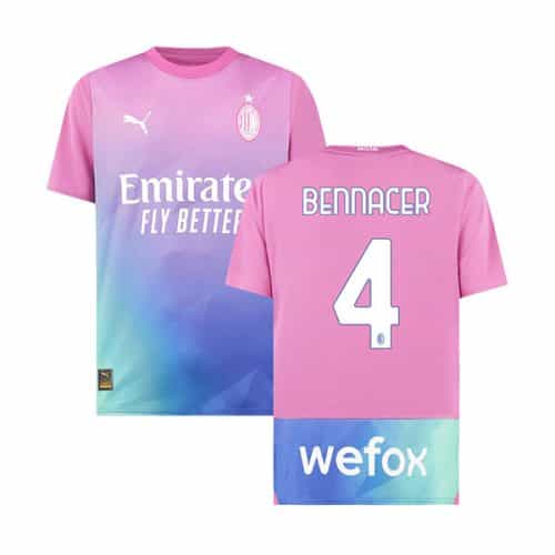 2023-2024 Ac Milan Bennacer #4 Third Soccer Jersey