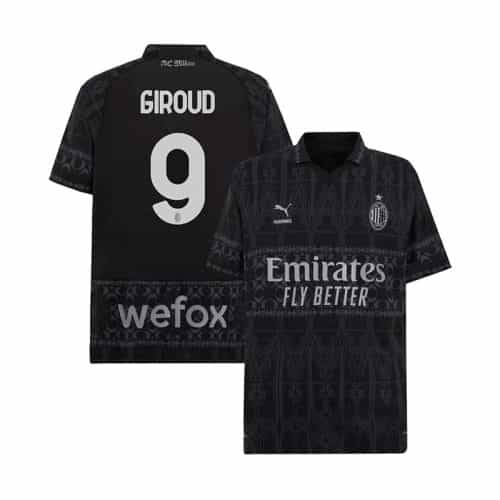 2023-2024 Ac Milan Giroud #9 Fourth Dark Soccer Jersey