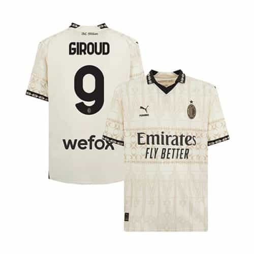 2023-2024 Ac Milan Giroud #9 Fourth Light Soccer Jersey