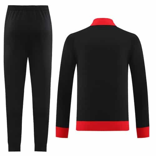 2023-2024 Ac Milan Jacket + Pants Training Suit Black