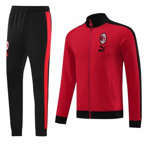 2023-2024 Ac Milan Jacket + Pants Training Suit Red