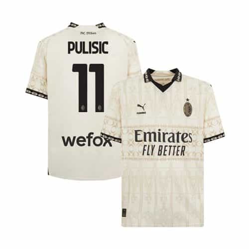 2023-2024 Ac Milan Pulisic #11 Fourth Light Soccer Jersey