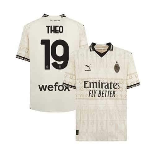 2023-2024 Ac Milan Theo #19 Fourth Light Soccer Jersey