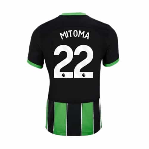 2023-2024 Brighton & Hove Albion Mitoma #22 Away Soccer Jersey
