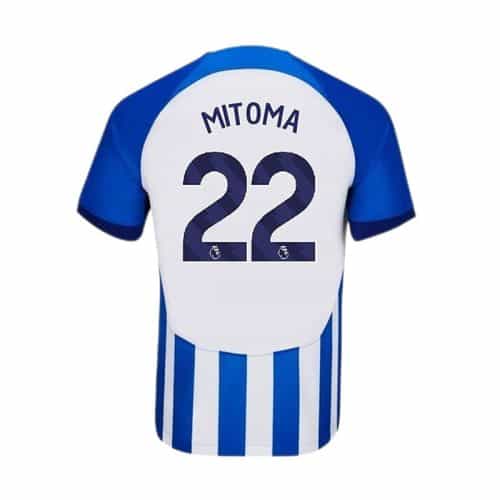 2023-2024 Brighton & Hove Albion Mitoma #22 Home Soccer Jersey