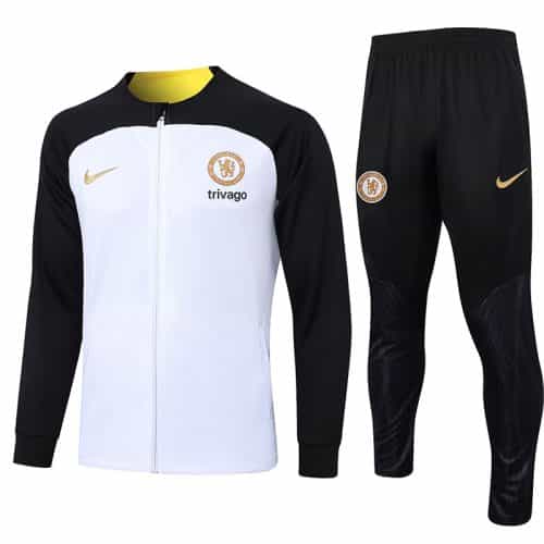 2023-2024 Chelsea Jacket + Pants Training Suit White