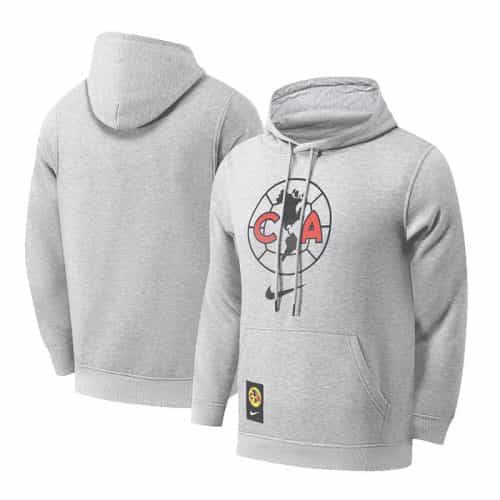 2023-2024 Club America Sweater Hoodie Gray