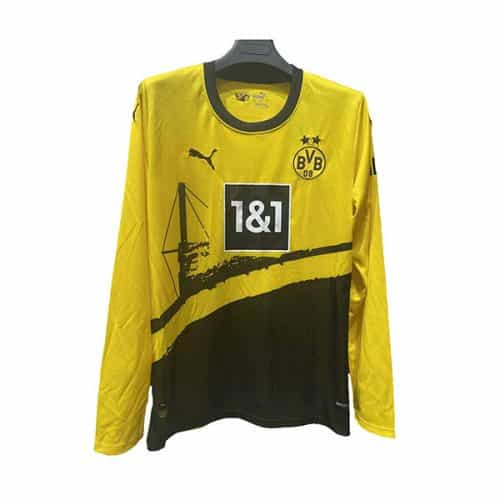2023-2024 Dortmund Home Long Sleeve Soccer Jersey