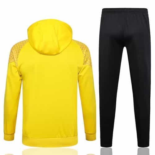 2023-2024 Dortmund Hoodie Training Suit Yellow