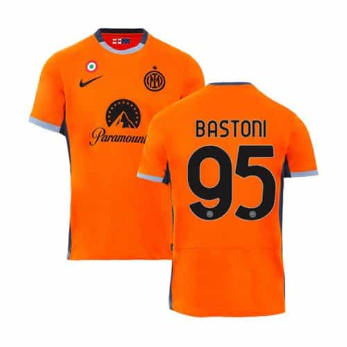 2023-2024 Inter Milan Bastoni #95 Third Soccer Jersey