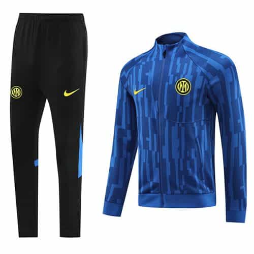 2023-2024 Inter Milan Jacket + Pants Training Suit Blue
