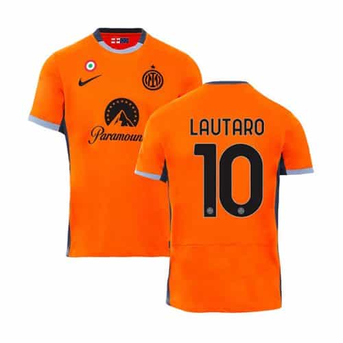 2023-2024 Inter Milan Lautaro #10 Third Soccer Jersey