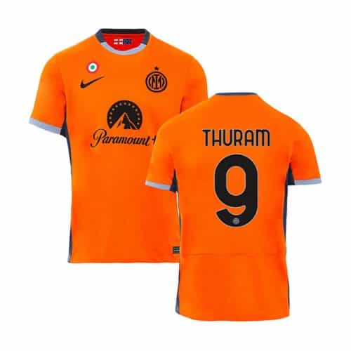 2023-2024 Inter Milan Thuram #9 Third Soccer Jersey