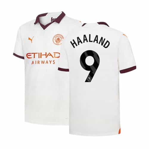 2023-2024 Manchester City Haaland #9 Away Soccer Jersey