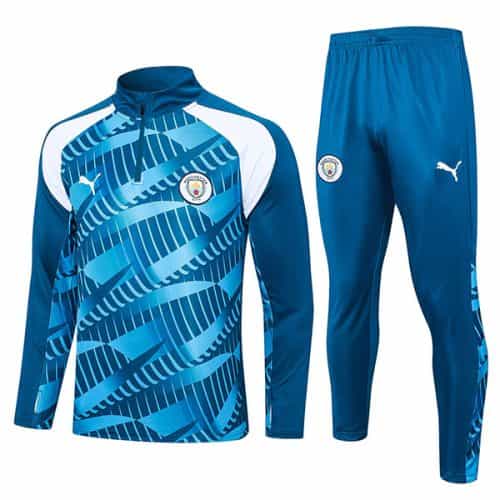 2023-2024 Manchester City Training Suit Blue