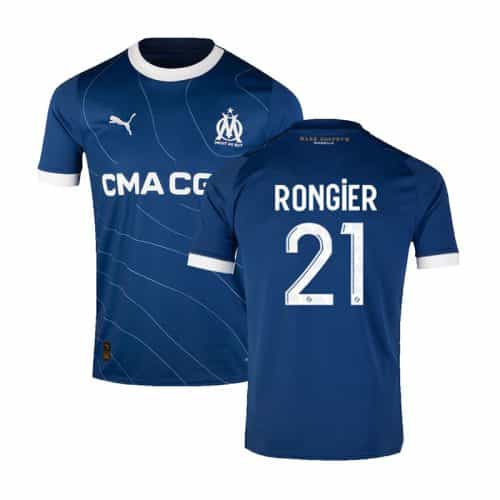 2023-2024 Marseille Rongier #21 Away Soccer Jersey