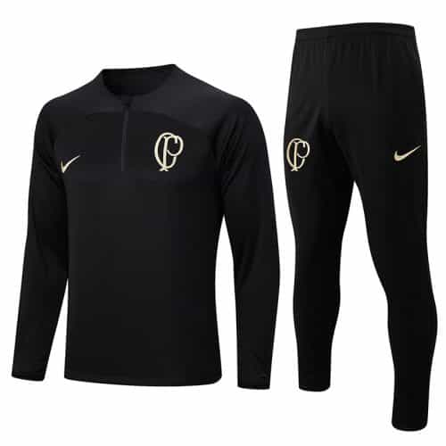 2023-2024 Sc Corinthians Training Suit Black