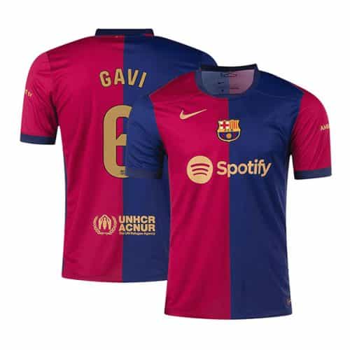 2024-2025 Barcelona Gavi #6 Home Soccer Jersey