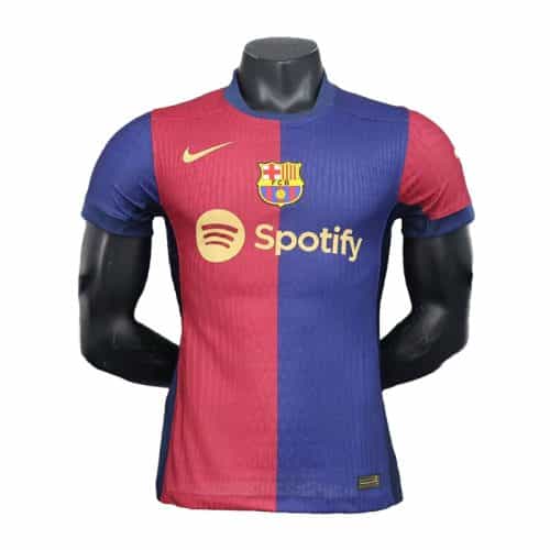 2024-2025 Barcelona Home Player Version Soccer Jersey