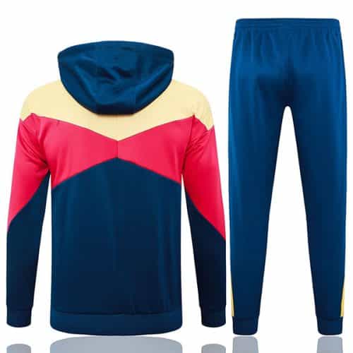 2024-2025 Barcelona Hoodie Jacket + Pants Training Suit Blue