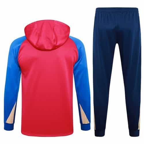 2024-2025 Barcelona Hoodie Training Suit Red