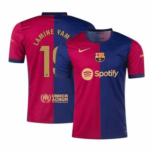 2024-2025 Barcelona Lamine Yamal #19 Home Soccer Jersey