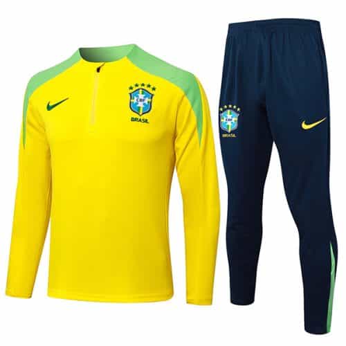 2024-2025 Brazil Training Suit Yellow
