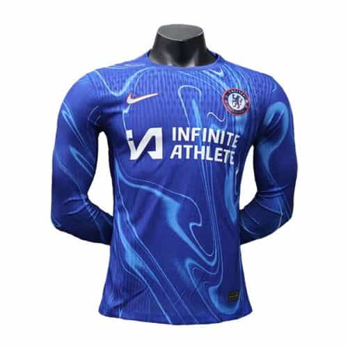 2024-2025 Chelsea Home Player Version Long Sleeve Soccer Jersey
