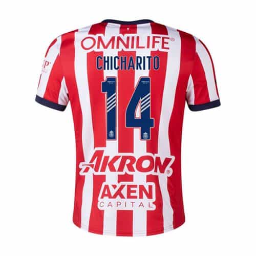 2024-2025 Chivas Chicharito #14 Home Soccer Jersey