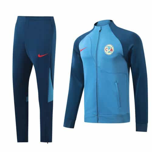 2024-2025 Club America Jacket + Pants Training Suit Blue
