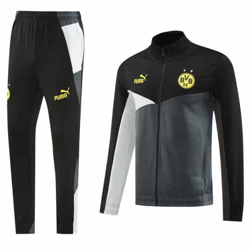 2024-2025 Dortmund Jacket + Pants Training Suit Gray