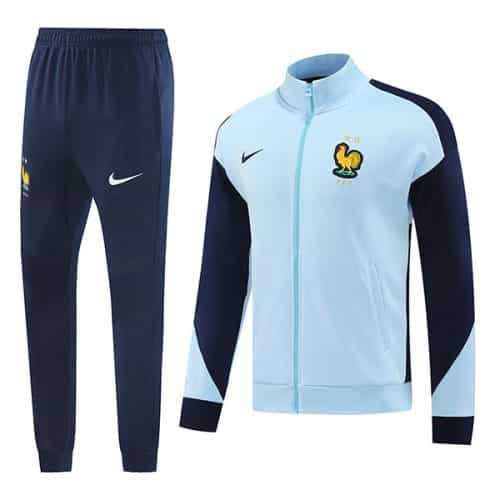 2024-2025 France Jacket + Pants Training Suit Sky Blue