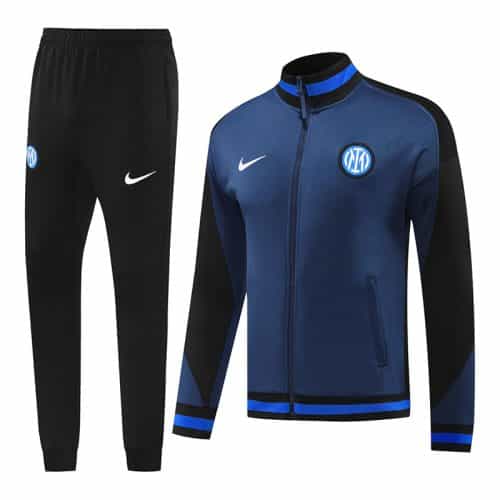 2024-2025 Inter Milan Jacket + Pants Training Suit Dark Blue