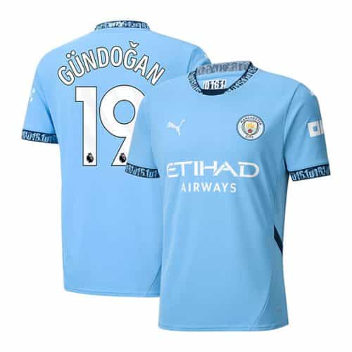 2024-2025 Manchester City Gundogan #19 Home Soccer Jersey