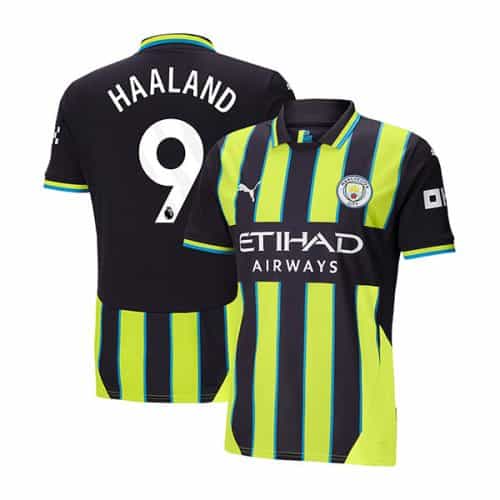 2024-2025 Manchester City Haaland #9 Away Soccer Jersey