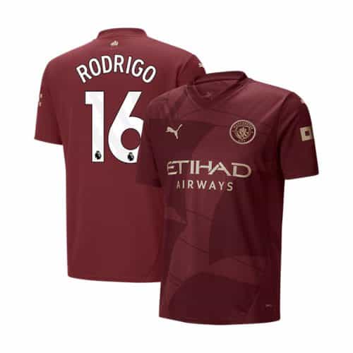 2024-2025 Manchester City Rodrigo #16 Third Soccer Jersey