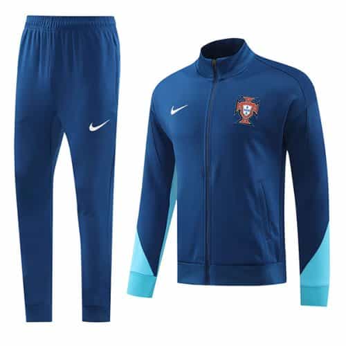 2024-2025 Portugal Jacket + Pants Training Suit Royal Blue