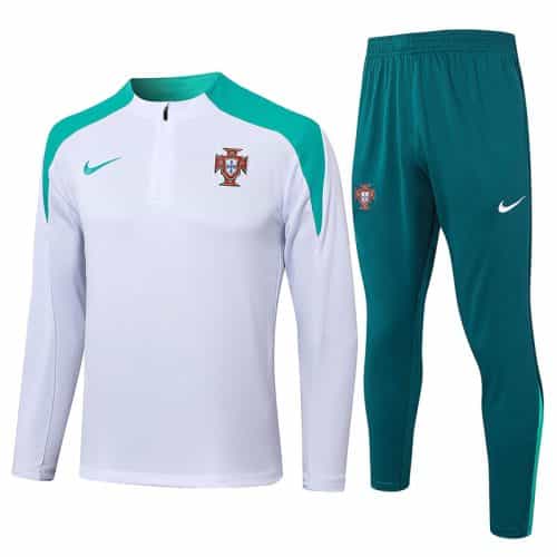 2024-2025 Portugal Training Suit White